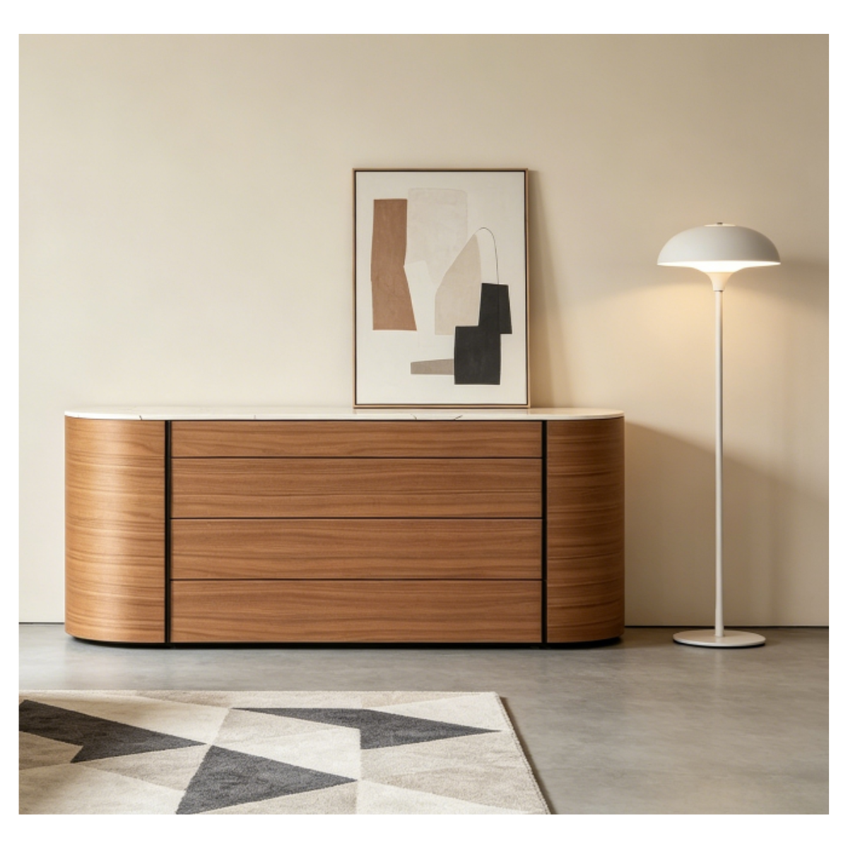 Amber Curve Side Table